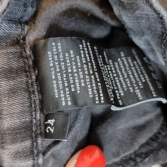 J Brand Jeans Mid Rise Cropped Mercy Size 24 - Picture 7 of 7